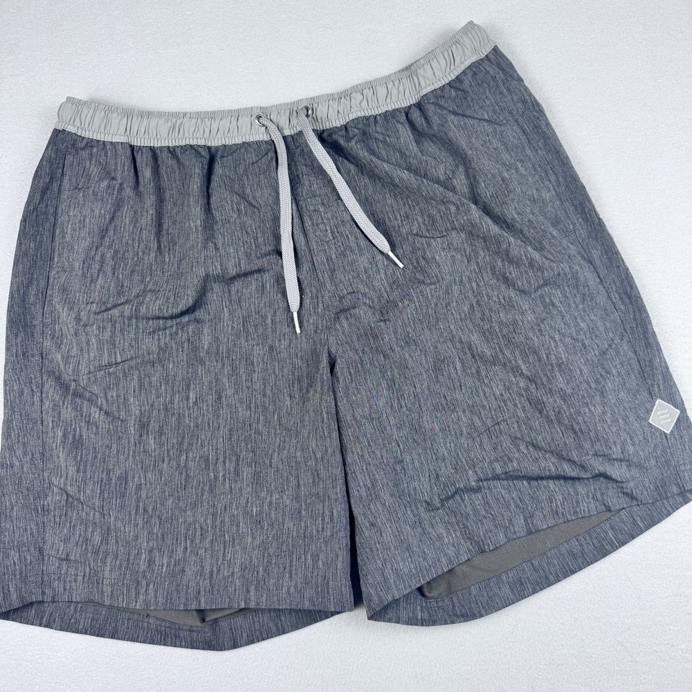 Free Fly Hydro Short XXL Heather Charcoal Performance Bamboo‎ 7.5" Swim Trunks